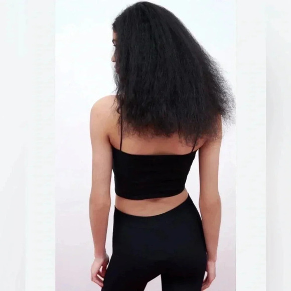 Zara/💰2 FOR $10💰Black ribbed crop top/ Size US S - Picture 3 of 9